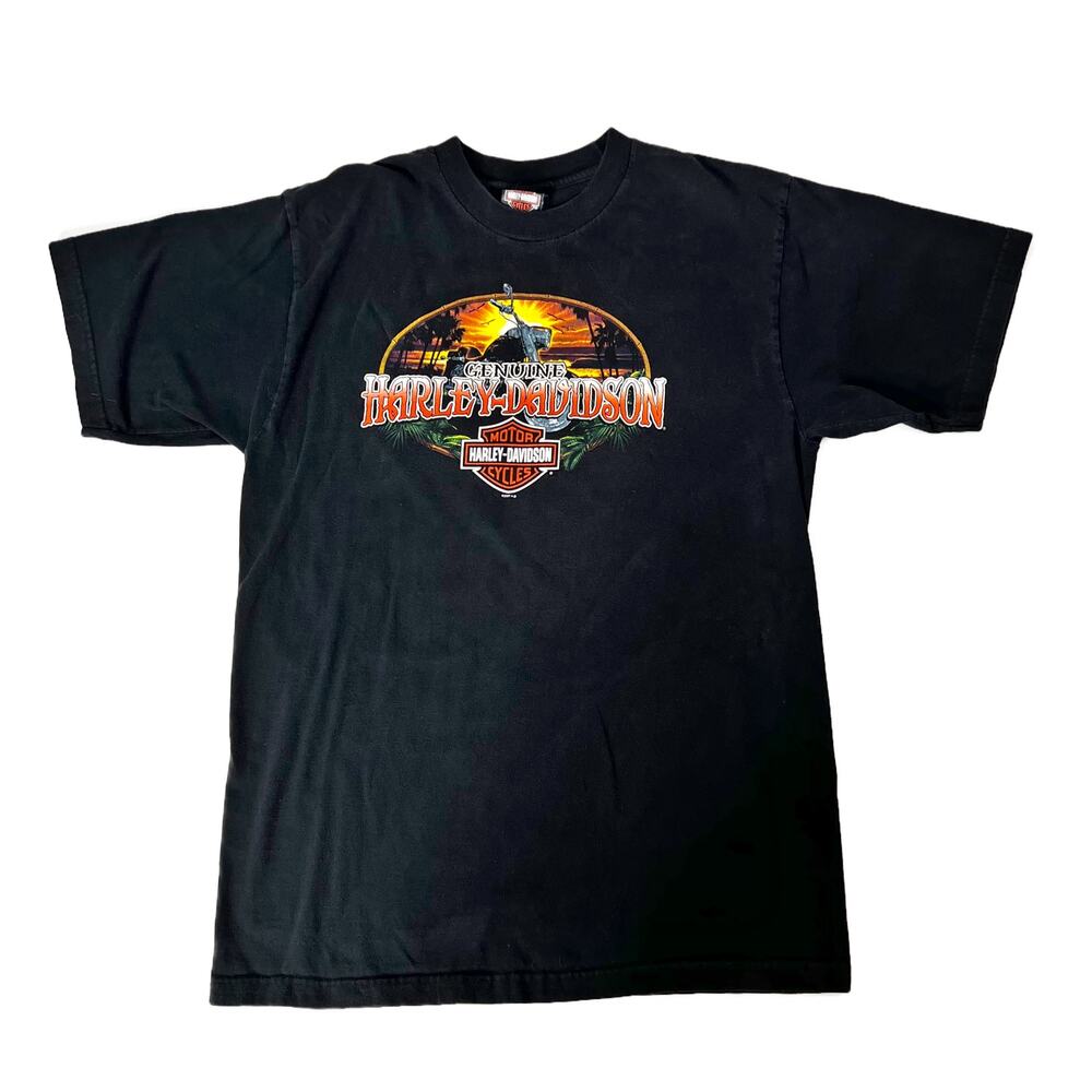 Vtg Y2K Genuine Harley-Davidson Orlando Florida USA 2007 Graphic T-Shirt XL